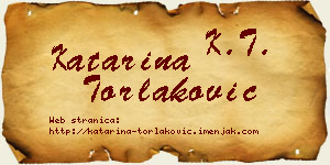 Katarina Torlaković vizit kartica